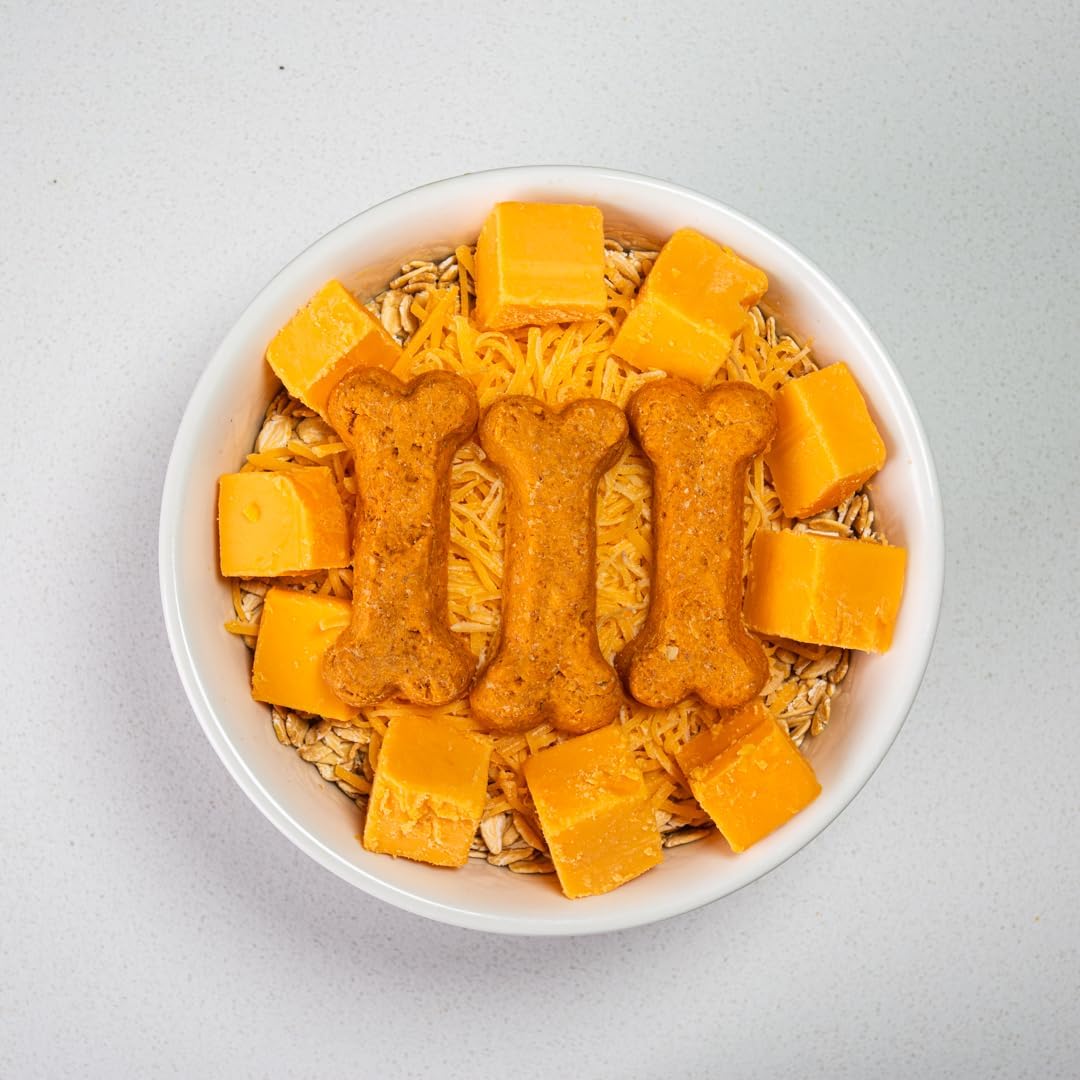 2 lb Bag of Delicious Cheddar Cheese Dog Biscuits | Crunchy Dog Treats | (Suitable for Medium Dogs; Cheddar Cheese Flavor)