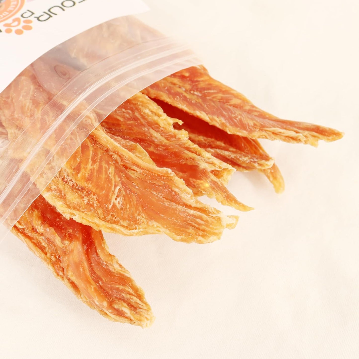 Chicken Jerky Dog Treats Made with Natural Chicken Breast, High Protein & Grain Free, Training Treats for Small to Large Dogs,Pack of 3.5oz.