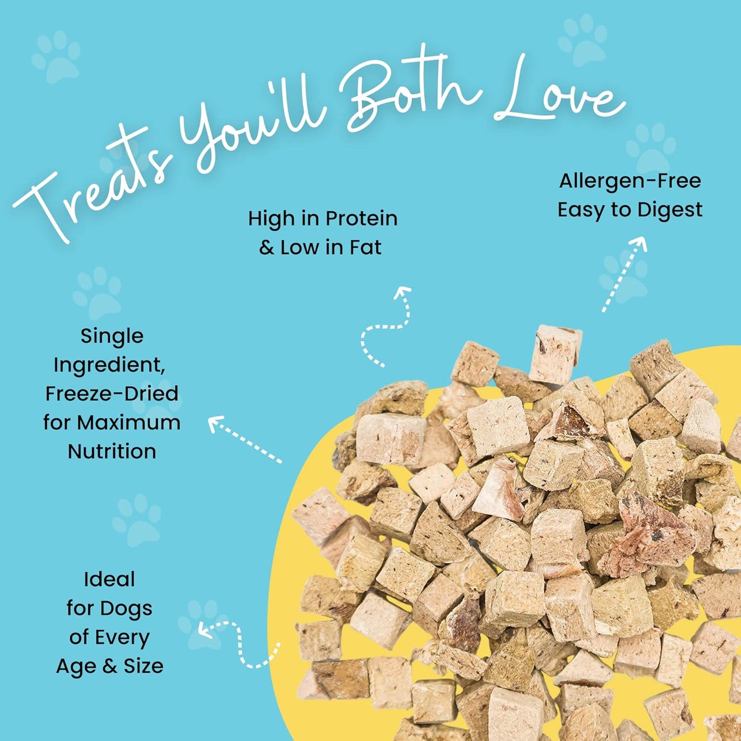 Freeze-Dried Treats for Cats & Dogs – Freeze-Dried Beef Liver Cubes; Large 1-Pound Pack (300+ Pieces); Single-Ingredient, All-Natural, Grain-Free Formula; Ideal for Training Rewards, Food Toppers, or Daily Snacks
