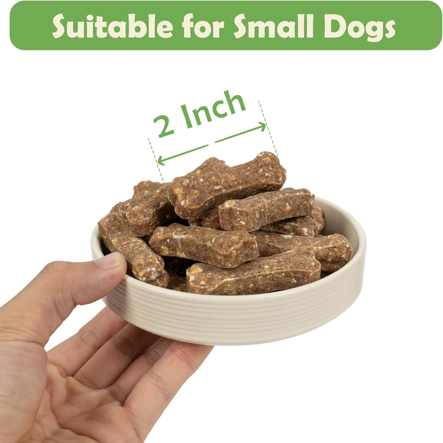 Dog Treats 2 Inch Chicken & Oat Treats with Peanut Butter, Crunchy Biscuits for Small Dogs, Training Rewards, 10.6 oz (35 Count)