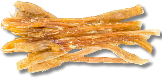 Dog Dental Chews – Beef Tendon Sticks (10-Count Pack); 8 Inches Long; All-Natural Formula – An Excellent Choice for Joint Health
