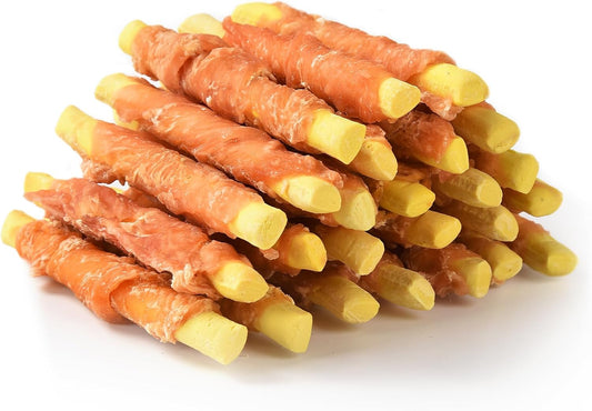 Dog Treats Chews, Chicken Wrapped Pumpkin Biscuits, Soft Chewy Dog Snacks 10.6 oz