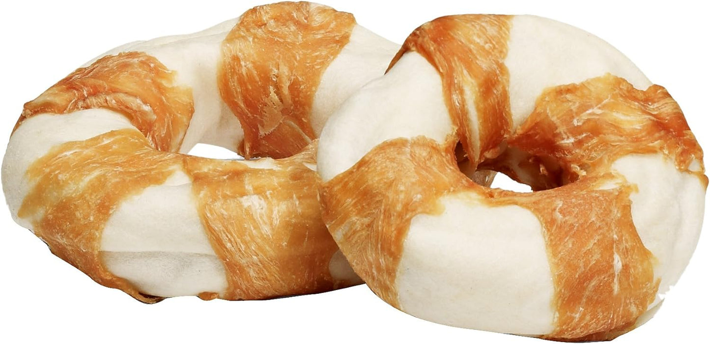 Chicken Jerky Wrapped Donut Dog Treat, 3.5- Inch (Pack of 1)