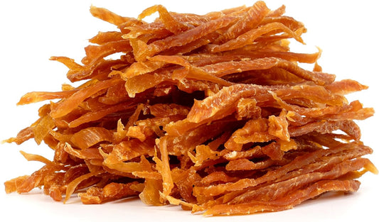 Dog Treats, Chicken Jerky Strips for Small Dogs, High Protein & Grain Free Snacks, Easy to Digest Training Treats (Chicken, 17.64 Ounce -Pack of 1)
